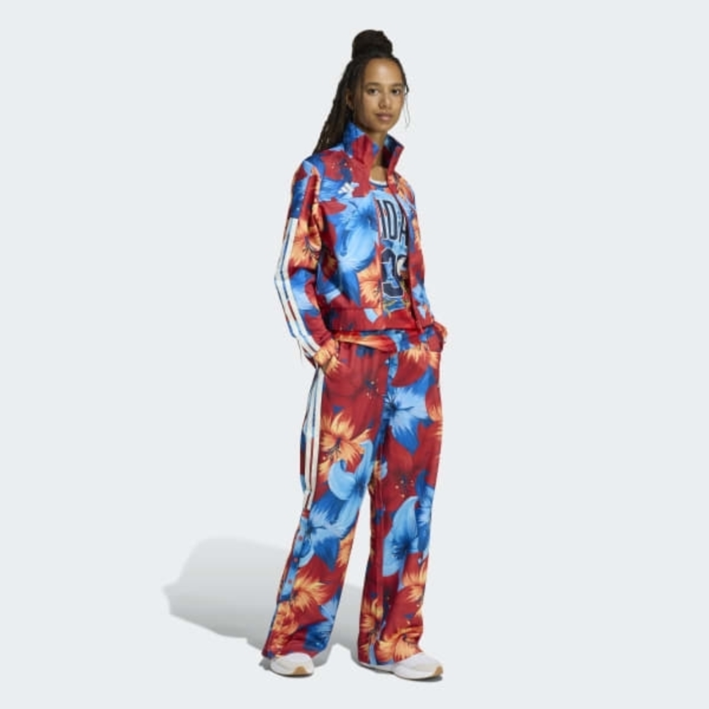 Adidas Women's Bold Blue and Red Track Suit